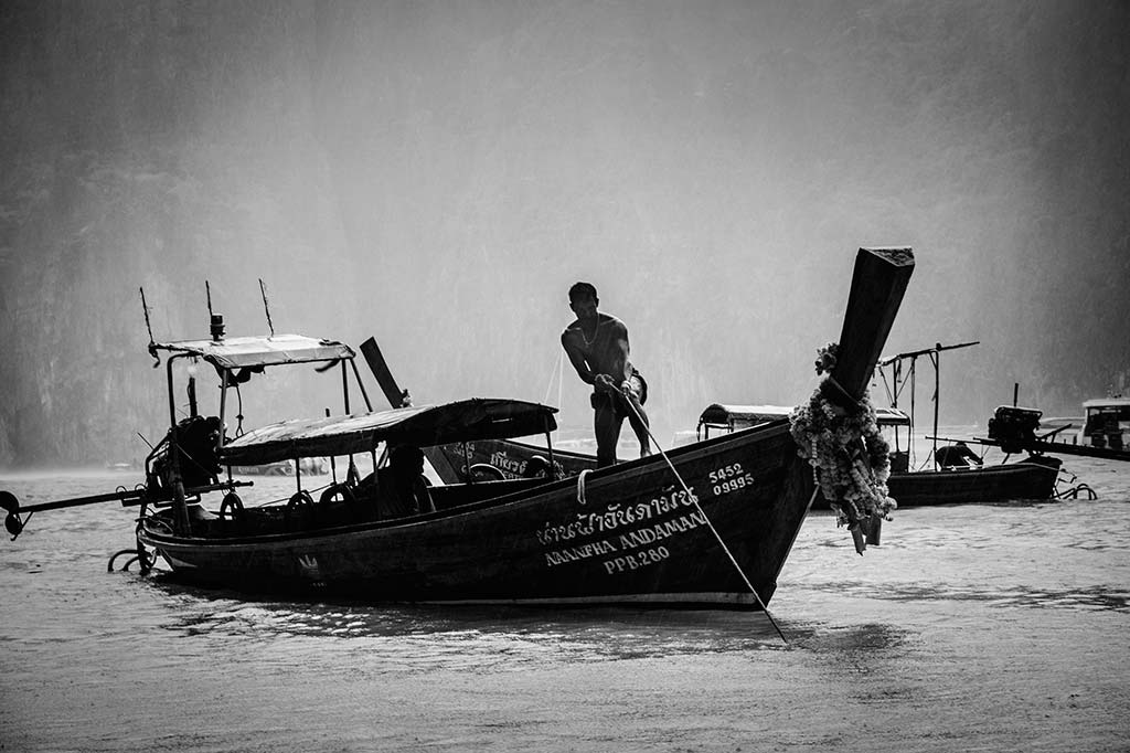 fotografía de viaje Tailandia barquero