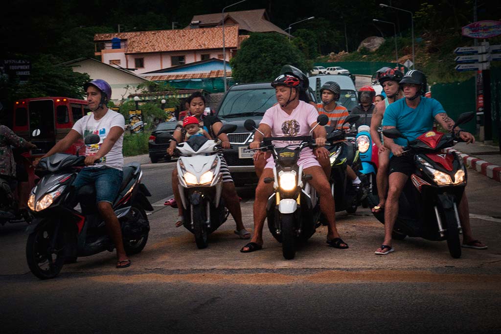fotografía de viaje Tailandia motos