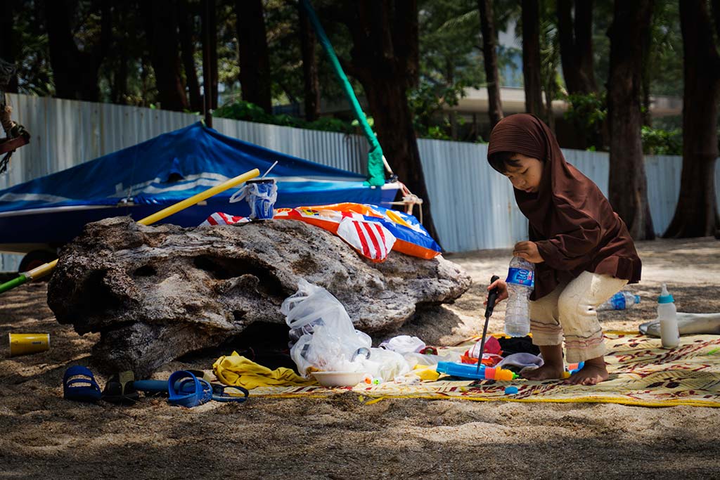 fotografía de viaje Tailandia nene playa