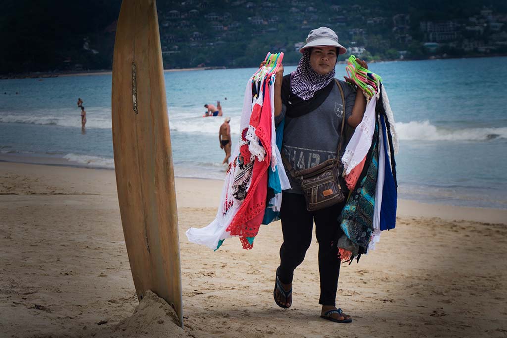 fotografía de viaje Tailandia vender playa