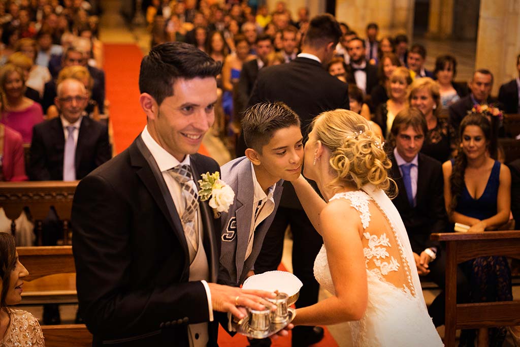 Fotos de bodas Santander Diana y Javier beso