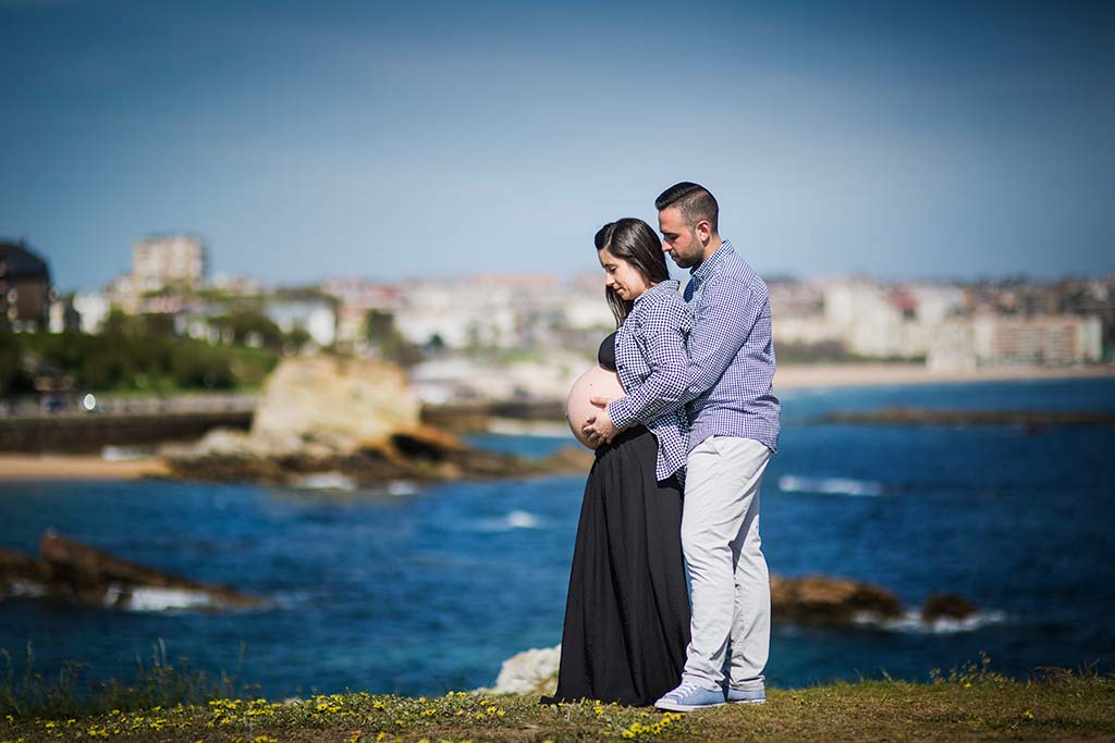fotos de embarazadas exteriores playa