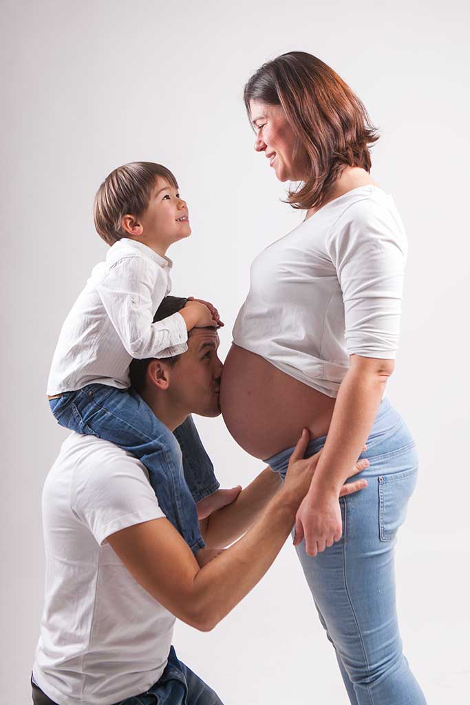fotos de embarazas marcos greiz Damian familia feliz