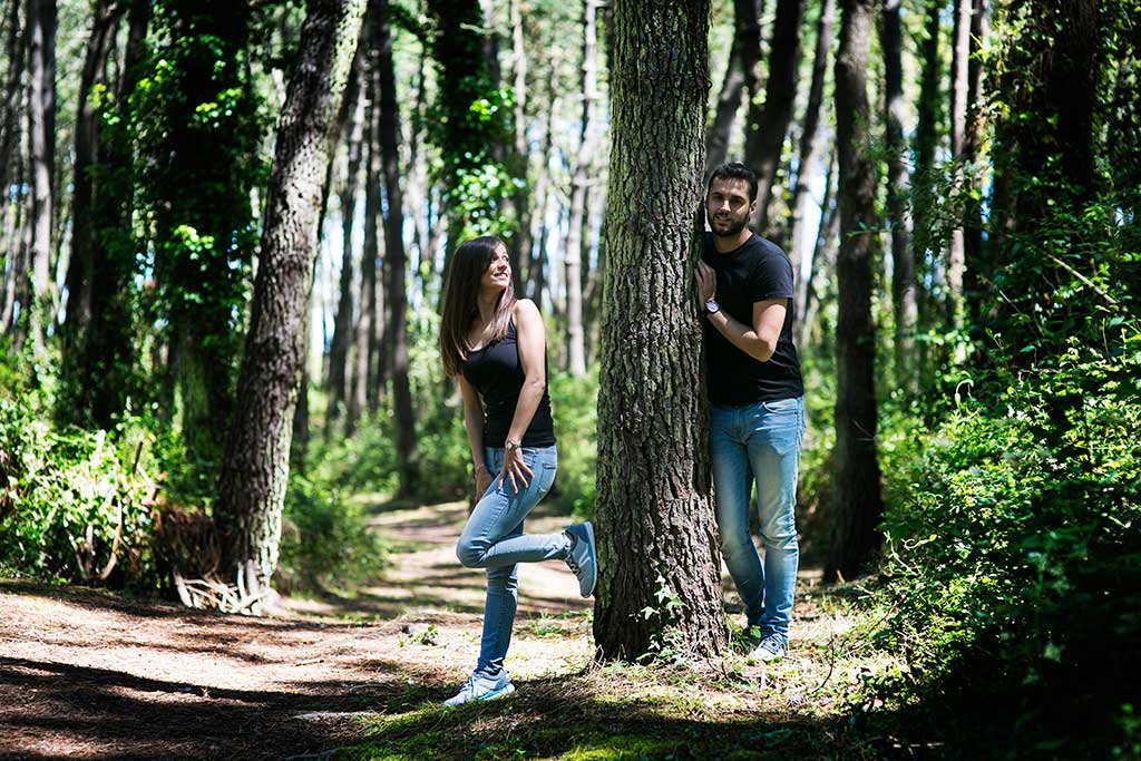 fotografo de bodas preboda liencres isa asier pareja