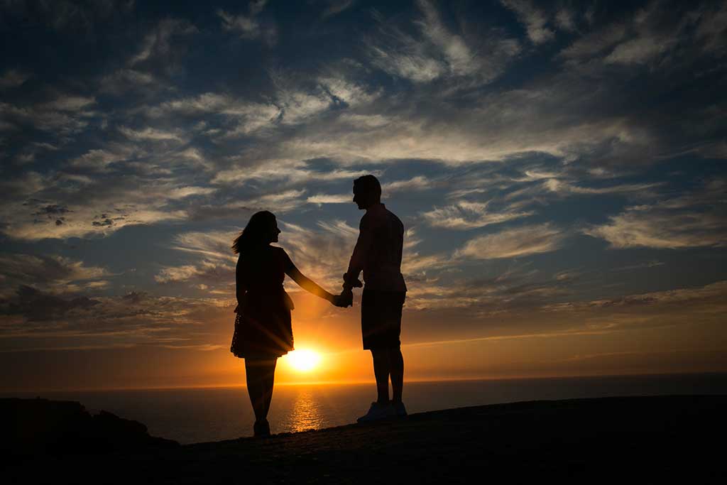 fotos preboda Santander Marcos Greiz Andrea y Samuel atardecer