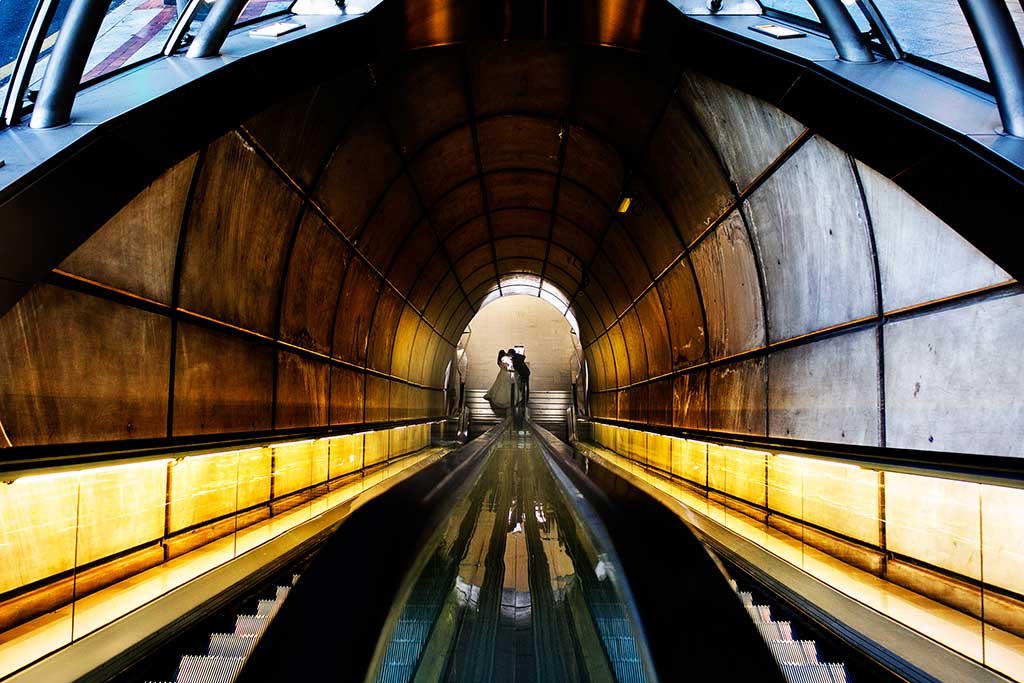 fotografo de bodas bilbao maria angel metro