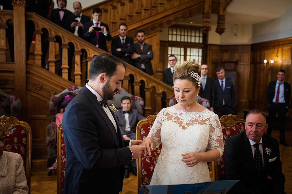 fotografo de bodas Santander Maria y Angel anillos