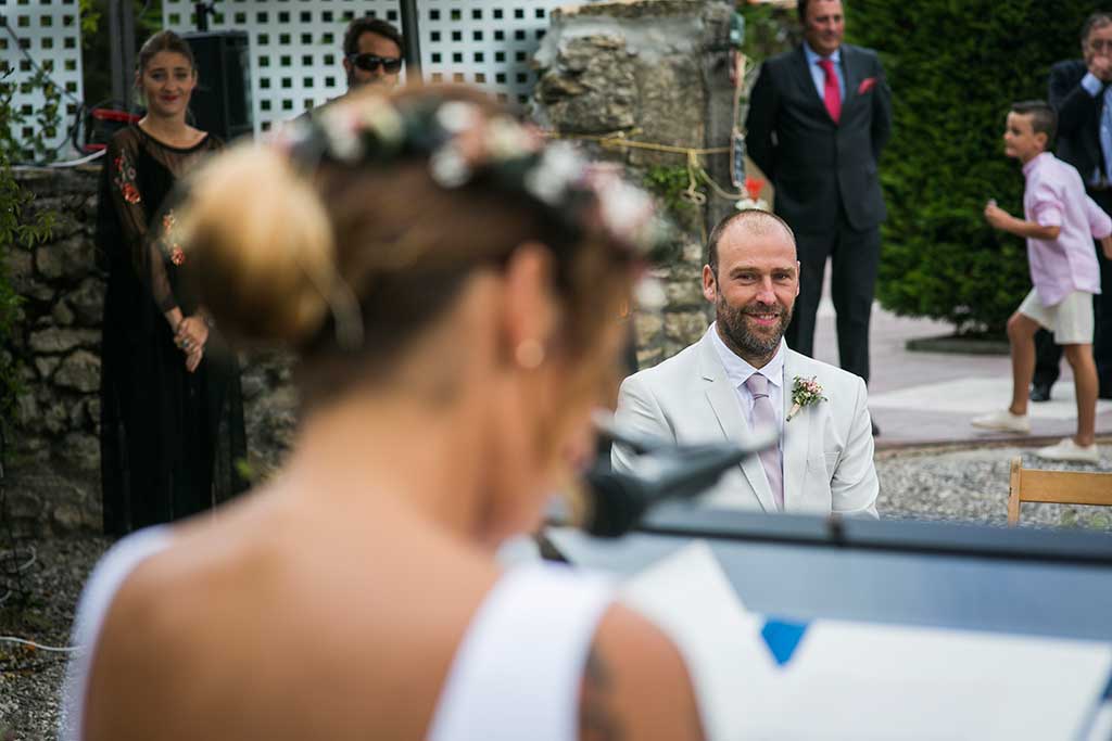 fotógrafo de bodas Cantabria novia a novio