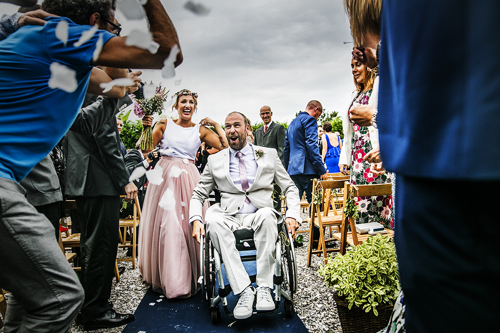 fotógrafo de bodas Cantabria salida novios