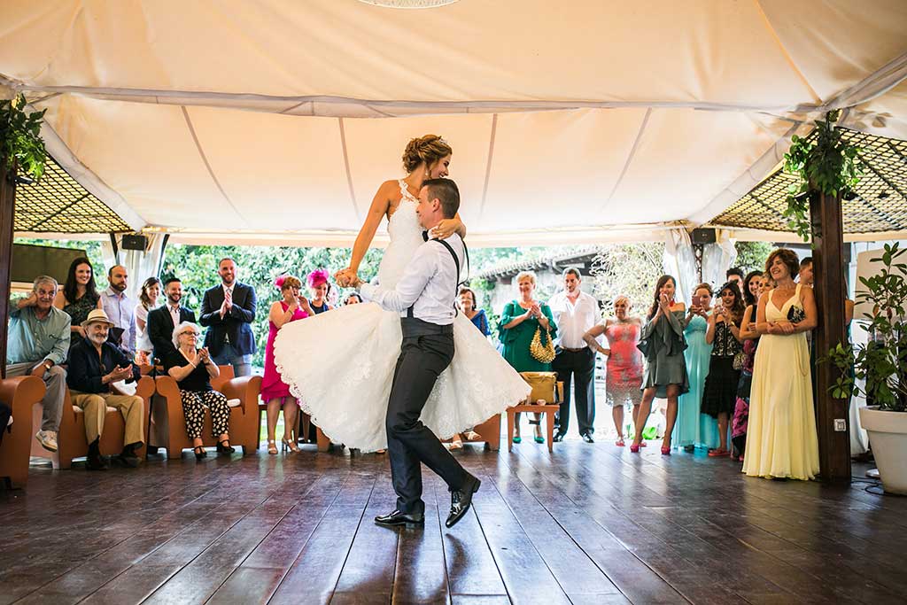 fotografo bodas Cantabria Andrea y Samuel baile nupcial