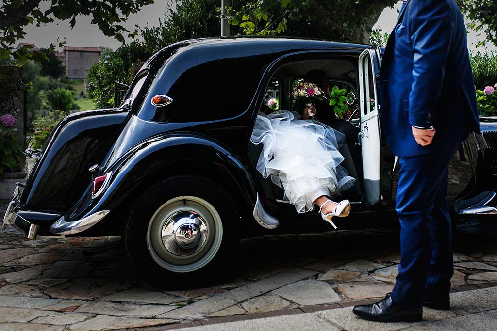 fotógrafo de bodas Santander Sandra y Fran coche