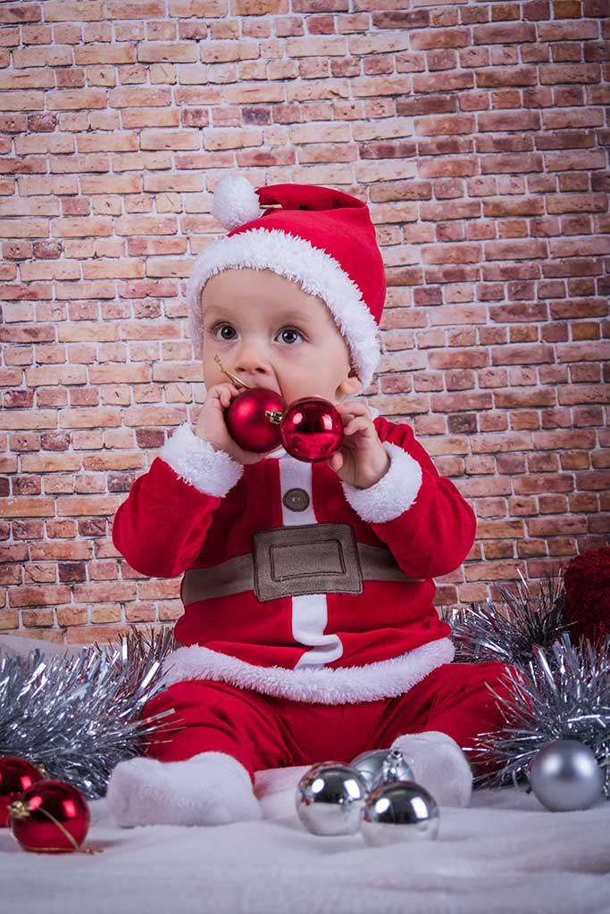 fotos de bebes navidad Marcos Greiz Enzo bolas