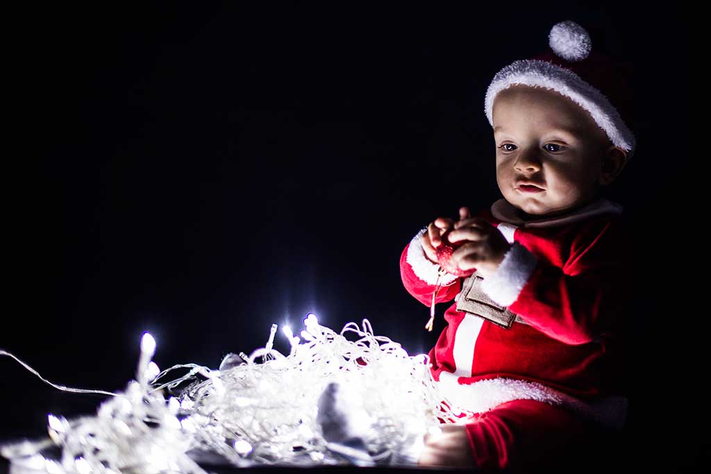 fotos de bebes navidad Marcos Greiz Enzo lucecitas