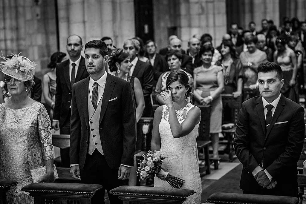 fotografo de bodas Santander Mario Carla novia llorando