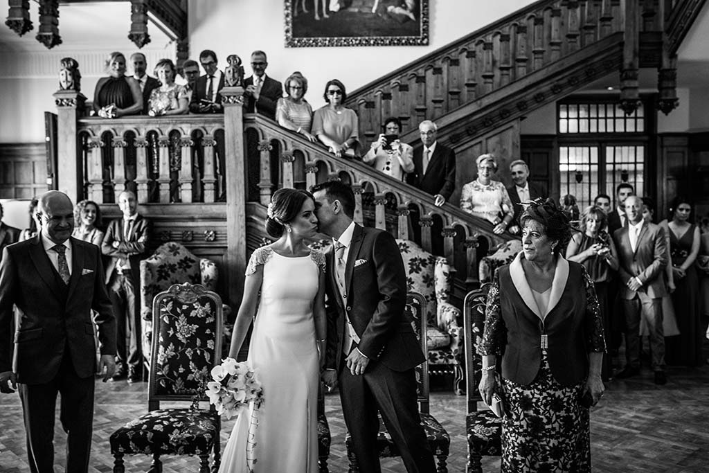 fotografo de bodas Santander Marcos-Greiz Cecilia y Saúl besito