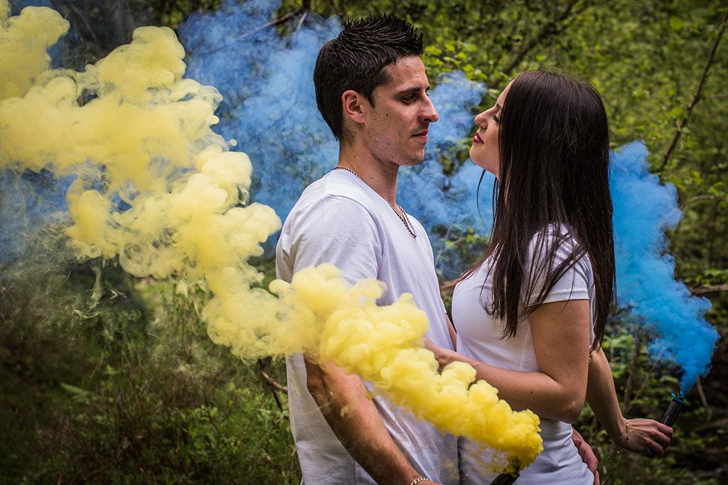 fotógrafo de bodas Santander Marcos Greiz Maria y Javi humo