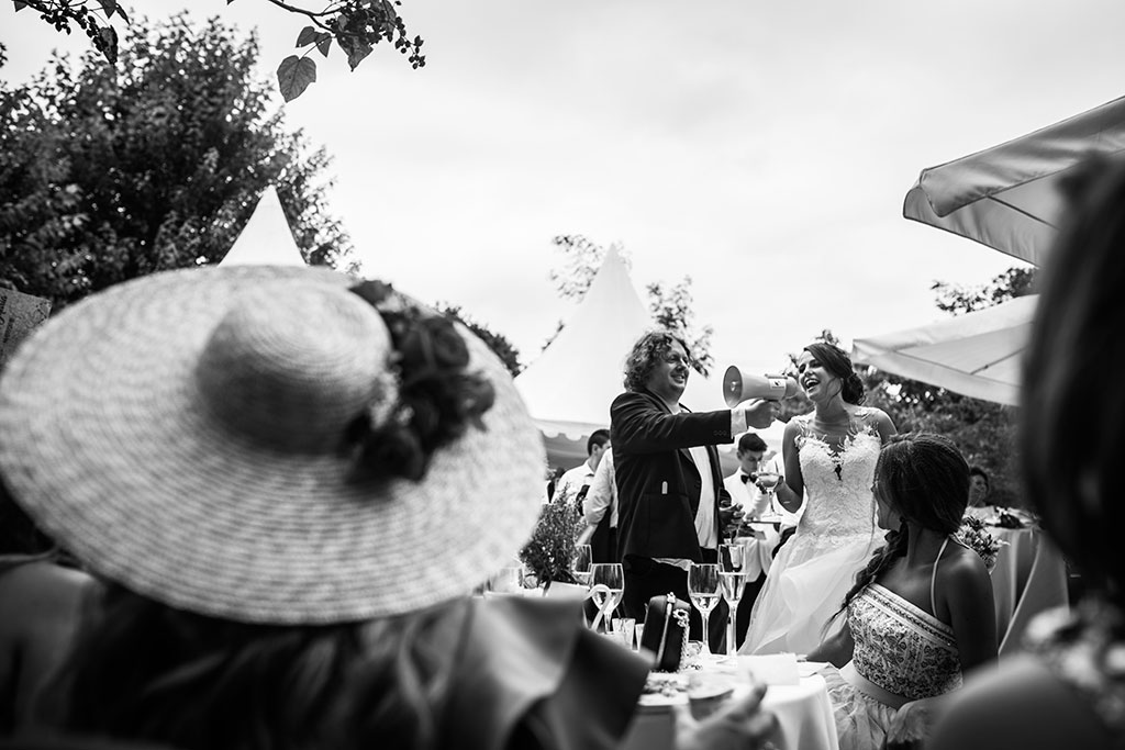 fotógrafo de bodas Santander Marcos Greiz Maria y Javi megafono