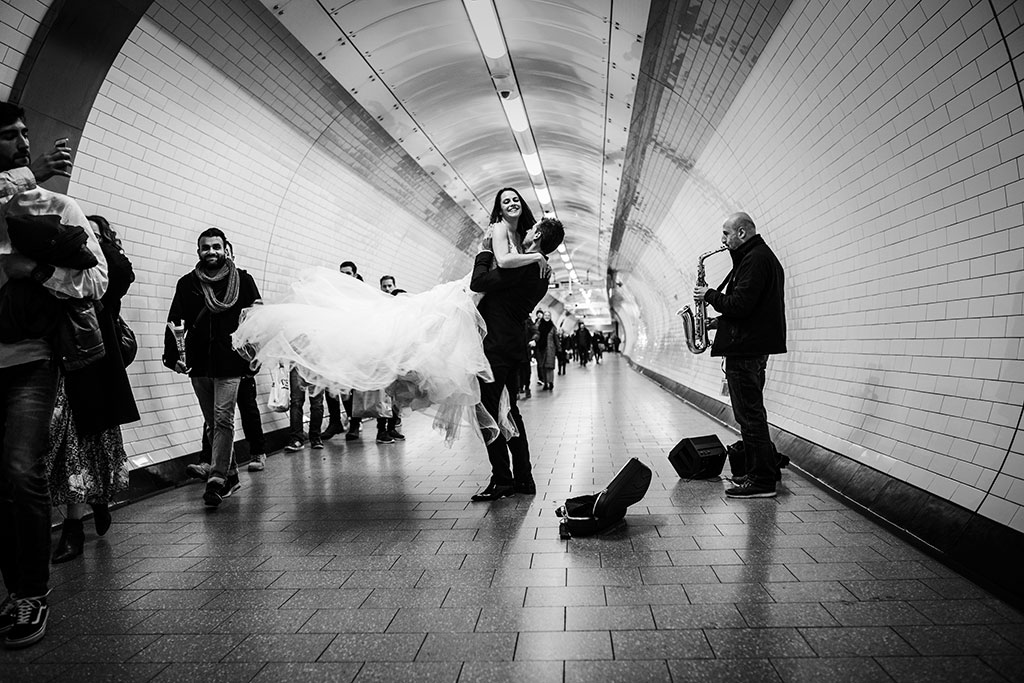 fotógrafo de bodas Santander Marcos Greiz Maria y Javi metro Londres