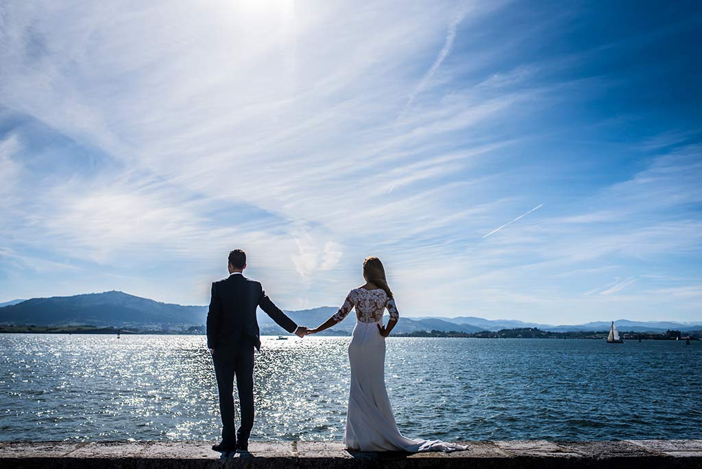 fotógrafo de bodas Cantabria Ana y Mario bahía Santander