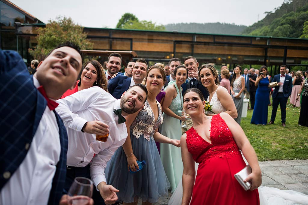 Fotógrafo de bodas Cantabria Marcos Greiz, Katia y Sergio selfie