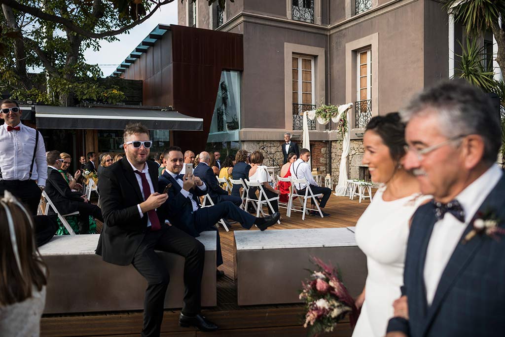 Fotógrafo de bodas Santander Marcos Greiz Noe Ricardo llegada