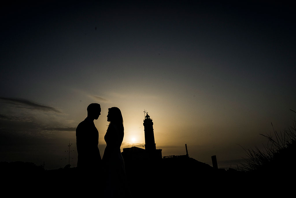 Fotógrafo de bodas Cantabria Marcos Greiz Isa Jose siluetas