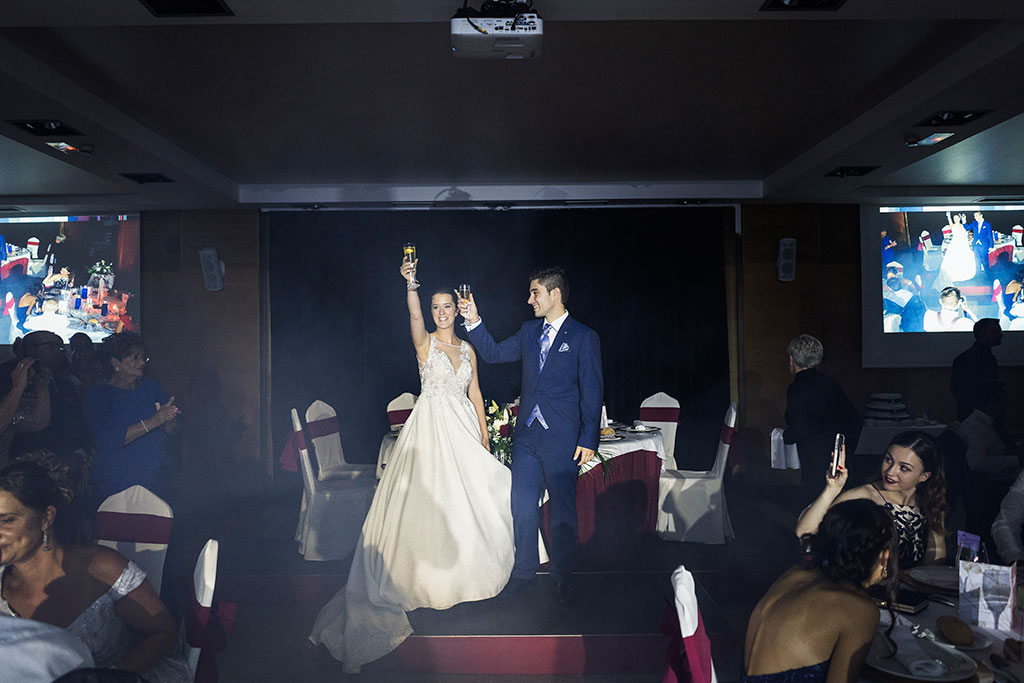 fotógrafo de bodas Santander Blanca y Fran brindis