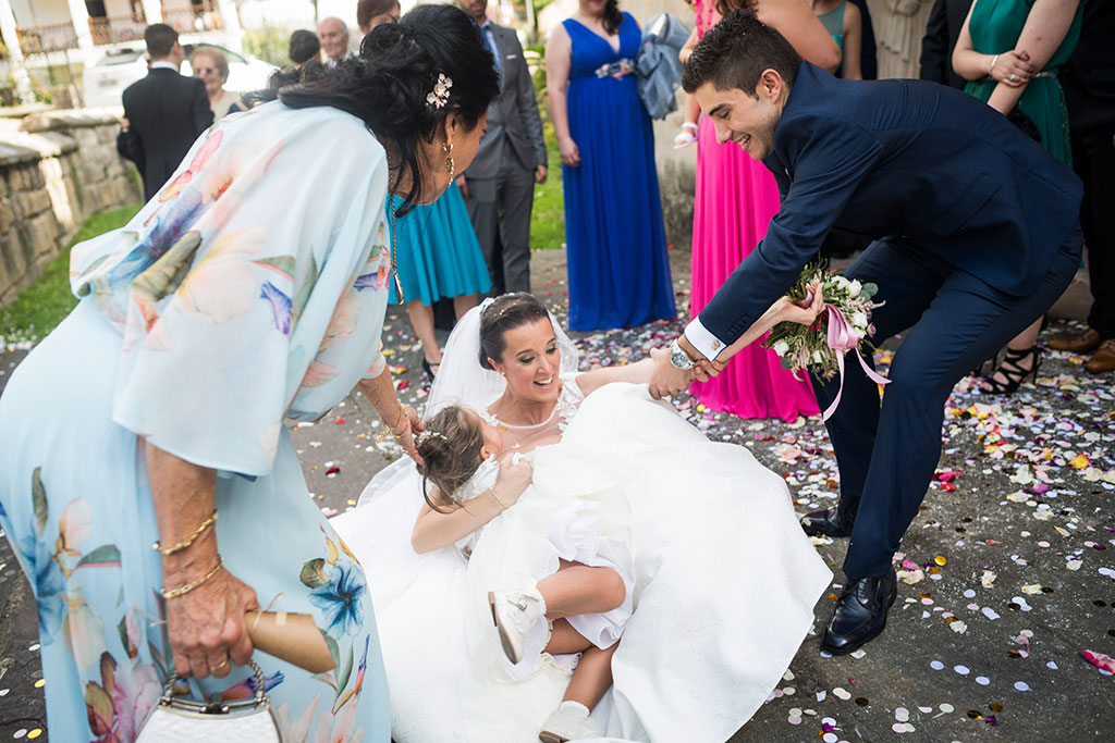 fotógrafo de bodas Santander Blanca y Fran caida