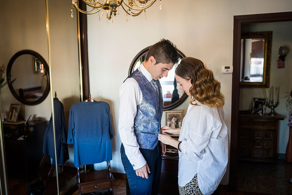 fotógrafo de bodas Santander Blanca y Fran chaleco