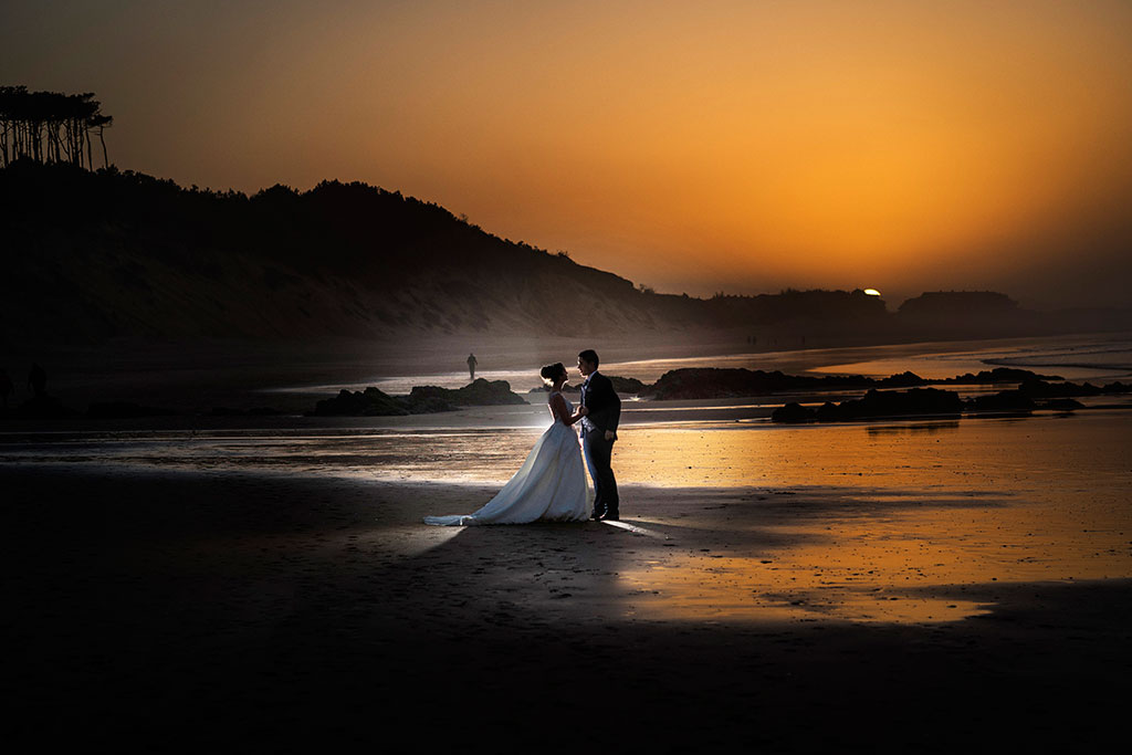 fotógrafo de bodas Santander Blanca y Fran ocaso