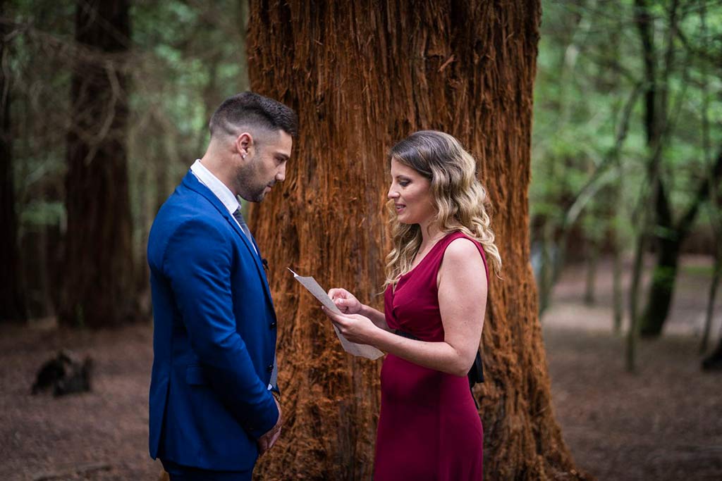 boda íntima en Cantabria Marcos Greiz lee novia