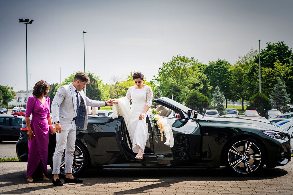 fotografía bodas Santander Cantabria Sara e Ivan llegada novia