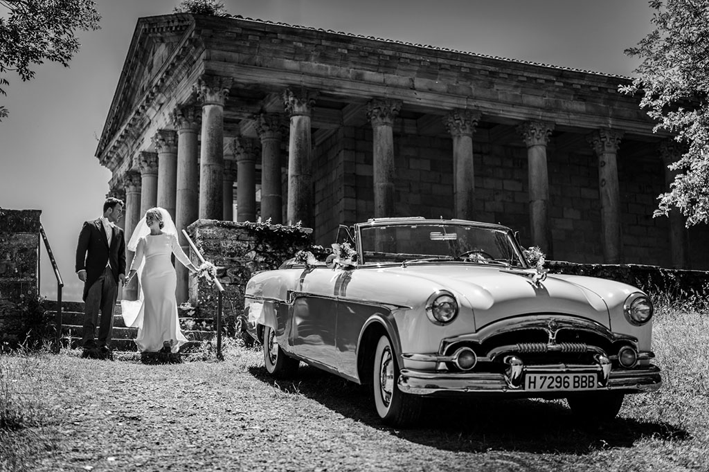 fotógrafo Santander bodas Cantabria Angela y Fran coche