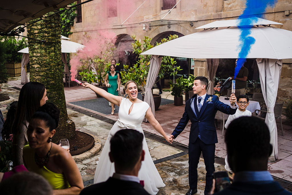 Fotógrafo de boda Cantabria Marcos Greiz bengalas