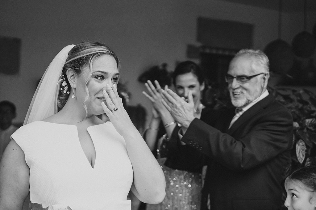 Fotógrafo de boda Cantabria Marcos Greiz emocionada