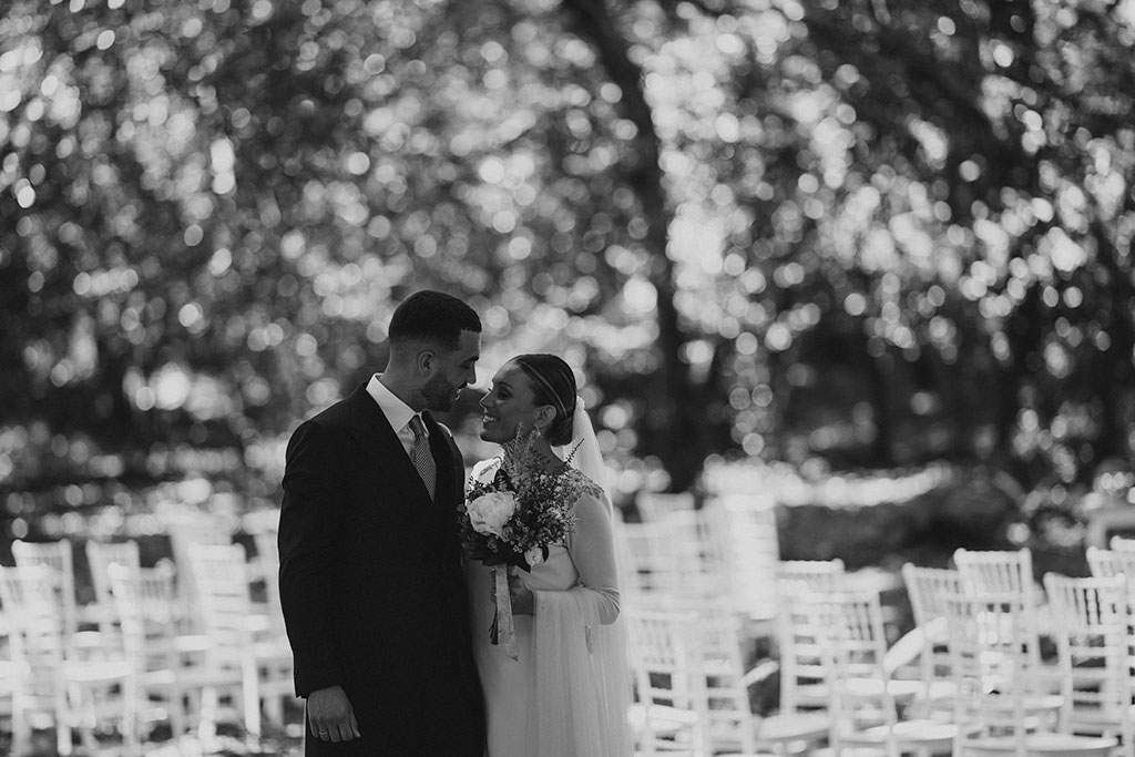 Novios en su reportaje de boda