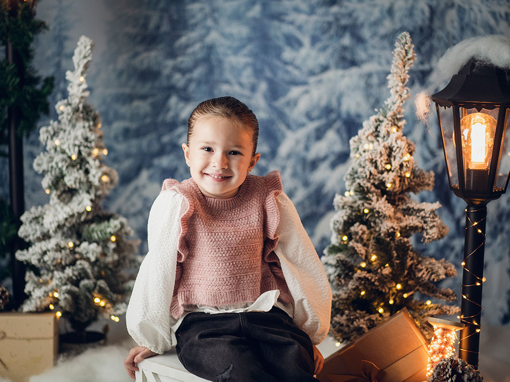 Lucia en mini sesion de navidad